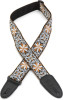 Levys Leathers - Hootenanny Series M8HT-13 - Jacquard Weave Guitar Strap - Yellow & White Floral