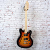 Squier 2022 Affinity Series Starcaster Semi-Hollow Electric Guitar 3 Tone Sunburst USED