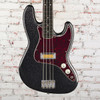 Fender - Limited Edition Jazz Bass Guitar w/ Gold Foil Pickup & Ebony Fingerboard - Black Sparkle