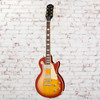 Epiphone - Les Paul Standard 50s Figured - Electric Guitar - Washed Cherry Sunburst - with  Premium Gigbag