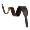 Levy's Leathers - Amped Leather Series  - Leather Acoustic Guitar Strap - Dark Brown -  3"