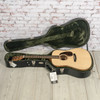 Martin - Custom Shop Dreadnaught Size 14-Fret 18-Style Spruce/Black Walnut - Natural - w/ Hardshell Case - x9733
