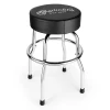 Martin - 18N0399 - Chrome Barstool - Black w/ White Logo