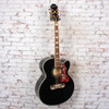 Epiphone - 2024 J200EC Studio - Acoustic-Electric Guitar - Ebony - USED