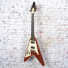 Gibson - 2002 Crecent Moon Left Handed Flying V - Cherry Red - w/OHSC