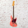 Squier - Classic Vibe '60s Jazz Bass Guitar with  Laurel Fingerboard - Tahitian Coral with  Tortoishell Pickguard (0374530511)