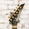 Jackson - 2025 MJ Series Rhoads RR24-MG Electric Guitar Black w/Yellow Pinstripes w/Bag - USED