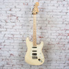Unbranded S-Style HSS Electric Guitar Vintage White w/Bag USED
