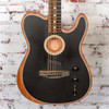 Fender - 2025 American Acoustasonic Telecaster Acoustic Electric Guitar Black w/Bag - USED