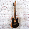 Fender - 2025 American Acoustasonic Telecaster Acoustic Electric Guitar Black w/Bag - USED