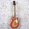 Gibson - 2021 Les Paul Deluxe Electric Guitar - Cherry Sunburst w/Reliced Neck - w/OHSC USED