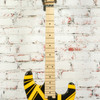 EVH - 2022 Stripped Series Electric Guitar - Black w/ Yellow Strips - w/Bag USED