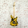 EVH - 2022 Stripped Series Electric Guitar - Black w/ Yellow Strips - w/Bag USED