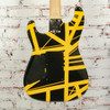 EVH - 2022 Stripped Series Electric Guitar - Black w/ Yellow Strips - w/Bag USED