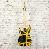 EVH - 2022 Stripped Series Electric Guitar - Black w/ Yellow Strips - w/Bag USED