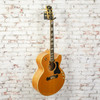 Gibson - 2005 J-190 EC Fusion Electric Acoustic Guitar Antique Natural w/OHSC and Top Crack AS-IS - USED