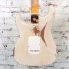 Fender - Custom Shop 1960 Stratocaster - Electric Guitar - Heavy Relic Aged India Ivory - with  Custom Shop Hardshell Case - x0305 (9235700299)