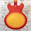 Samick - 1994 SAT-650 - Classic Semi-Hollow Electric Guitar Cherry - Sunburst - VINTAGE