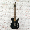 Unbranded - T-Style Electric Guitar Black w/MIJ Traditional 60s Neck, MIM Standard Body, Fatpups Pickups - USED