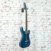 Schecter 2019 C-1 Platinum Electric Guitar Transparent Midnight Blue USED