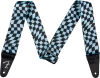 Fender - Wavy Checkerboard Polyester Guitar Strap - Blue