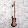 Unbranded - J-Style Electric Bass Purple Burst With Warmoth Neck and Gold Age J Pups - USED