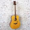 Yamaha - FG-TA TransAcoustic Dreadnought Electric Acoustic Guitar Natural - USED