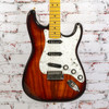 Unbranded Koa S Style Electric Guitar Sunburst with Tone Shaper Circuit and SD Pups and HSC USED
