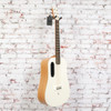 Blue Lava - Travel Acoustic Guitar White with Bag - USED