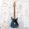 Unbranded - Lead II Style Electric Guitar - Blue w/ DiMarzio Super Distortion - w/ Bag USED