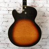 Harmony - Airline 1960 H70 Meteor - Semi Hollow Electric Guitar - Sunburst - w/ Chip Case VINTAGE