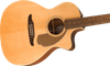 Fender - Newporter Player - Acoustic-Electric Guitar w/ Walnut Fingerboard - Natural w/ Gold Pickguard