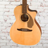 Fender - Newporter Player - Acoustic-Electric Guitar w/ Walnut Fingerboard - Natural w/ Gold Pickguard