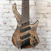 Ibanez EHB1506MS Bass Workshop 6 String Black Ice Flat with Bag USED