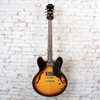 Epiphone - Dot Deluxe Semi-Hollow Electric Guitar - Flame Vintage Sunburst - w/ OSHC USED