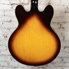 Epiphone - Dot Deluxe Semi-Hollow Electric Guitar - Flame Vintage Sunburst - w/ OSHC USED