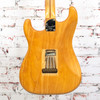 Unbranded - S Style Electric Guitar w/ Single Humbucker - Natural with Am Pro Body and Road Worn Neck - USED