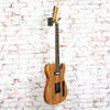 Unbranded - T Style Electric Guitar - Spalted Maple Natural Gloss with Warmoth Neck and Noiseless Pups - w/ Bag USED