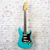 Unbranded - S Style Electric Guitar - Turquoise w/ Am Pro II Body and Warmoth Neck - w/ Bag USED
