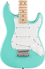 Squier - Mini Stratocaster Electric Guitar w/ Maple Fingerboard - Sea Foam Green