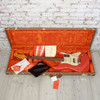 Fender - American Ultra Luxe Vintage '60s Stratocaster Electric Guitar w/ Rosewood Fingerboard - HSS - Fiesta Red - w/ Deluxe Hardshell Case