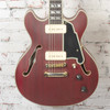 D'Angelico - Deluxe Mini DC Electric Guitar Satin Trans Wine w/OHSC - USED
