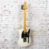 Fender - American Ultra Luxe '50s Telecaster Electric Guitar w/ Maple Fingerboard - White Blonde - w/ Hardshell Case