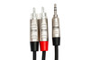Hosa - HMR-003Y - Pro Stereo Breakout - REAN 3.5 mm TRS to Dual RCA - 3ft