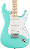 Squier Squier Sonic Stratocaster HT Maple FB White Pickguard Sea Foam Green