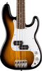 Squier Mini Precision Bass Laurel FB White Pickguard 2-Color Sunburst