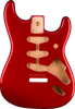 Fender Classic Series 60's Stratocaster SSS Alder Body Vintage Bridge Mount Candy Apple Red