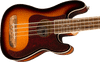 Fender Fullerton Precision Bass Uke Walnut FB Tortoiseshell Pickguard 3-Color Sunburst