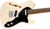 Squier Affinity Series Telecaster Thinline Laurel FB Black Pickguard Olympic White