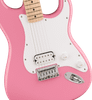 Squier Squier Sonic Stratocaster HT H Maple FB White Pickguard Flash Pink